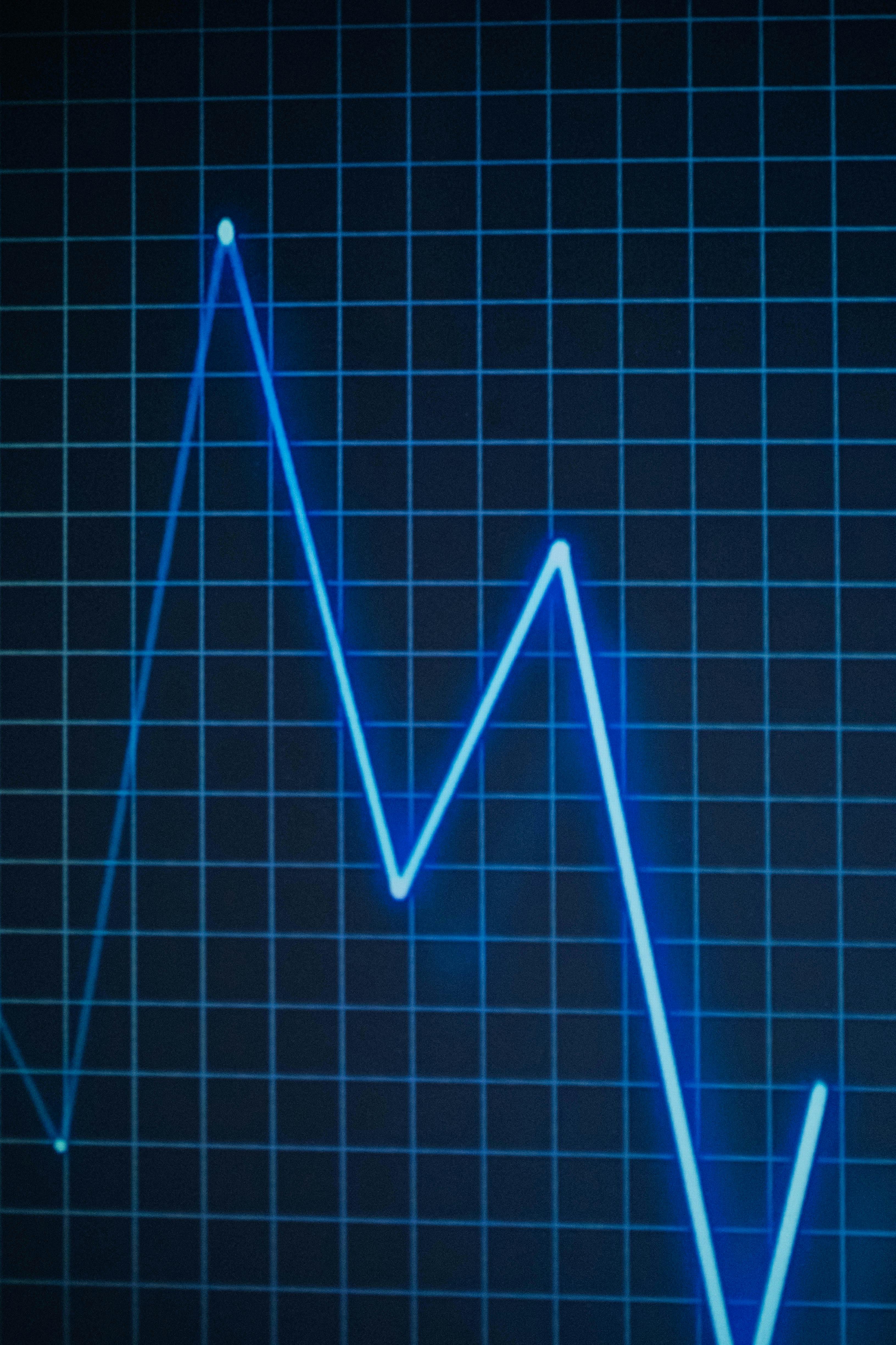 Live analytics trend line on a monitoring dashboard